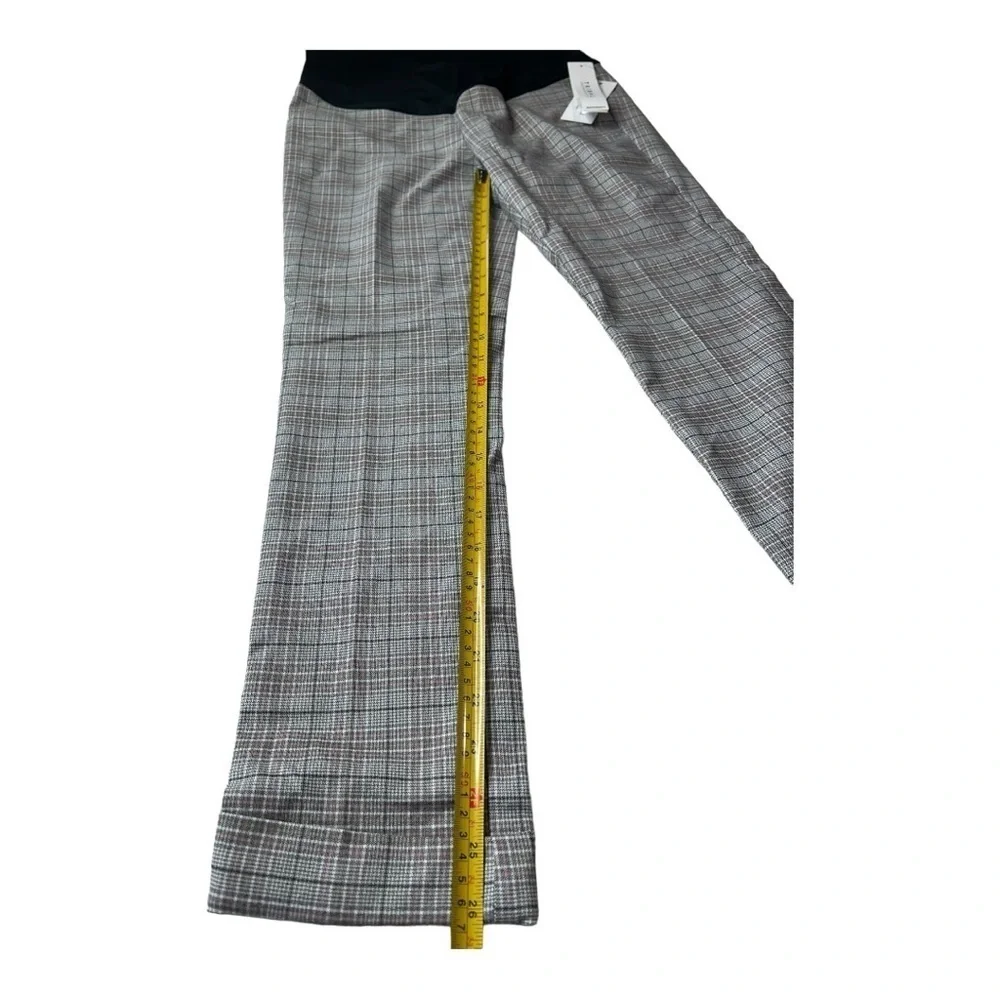TRIBAL X Stitch Fix Bay Leaf Maternity cuffed pants in Glen Check Gray NEW